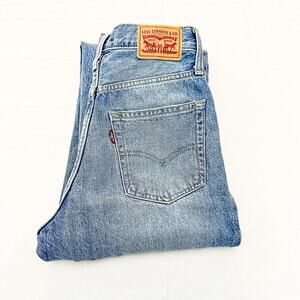 Levi's '94 Baggy Ripped Denim Straight Leg Jeans Zip Fly Size 24